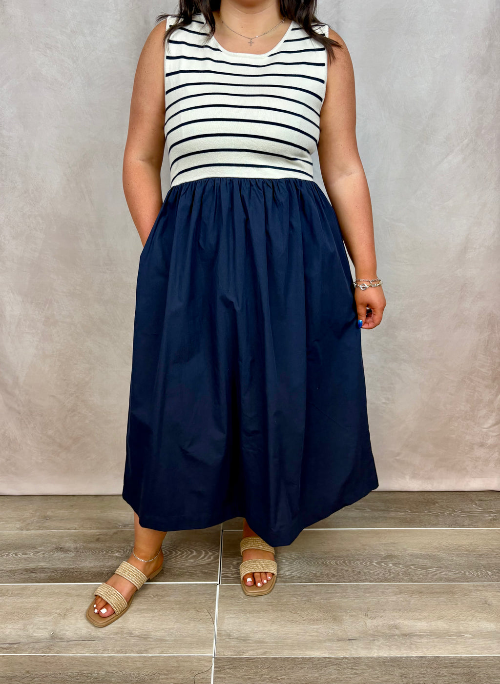 The Seaside Stripes Midi