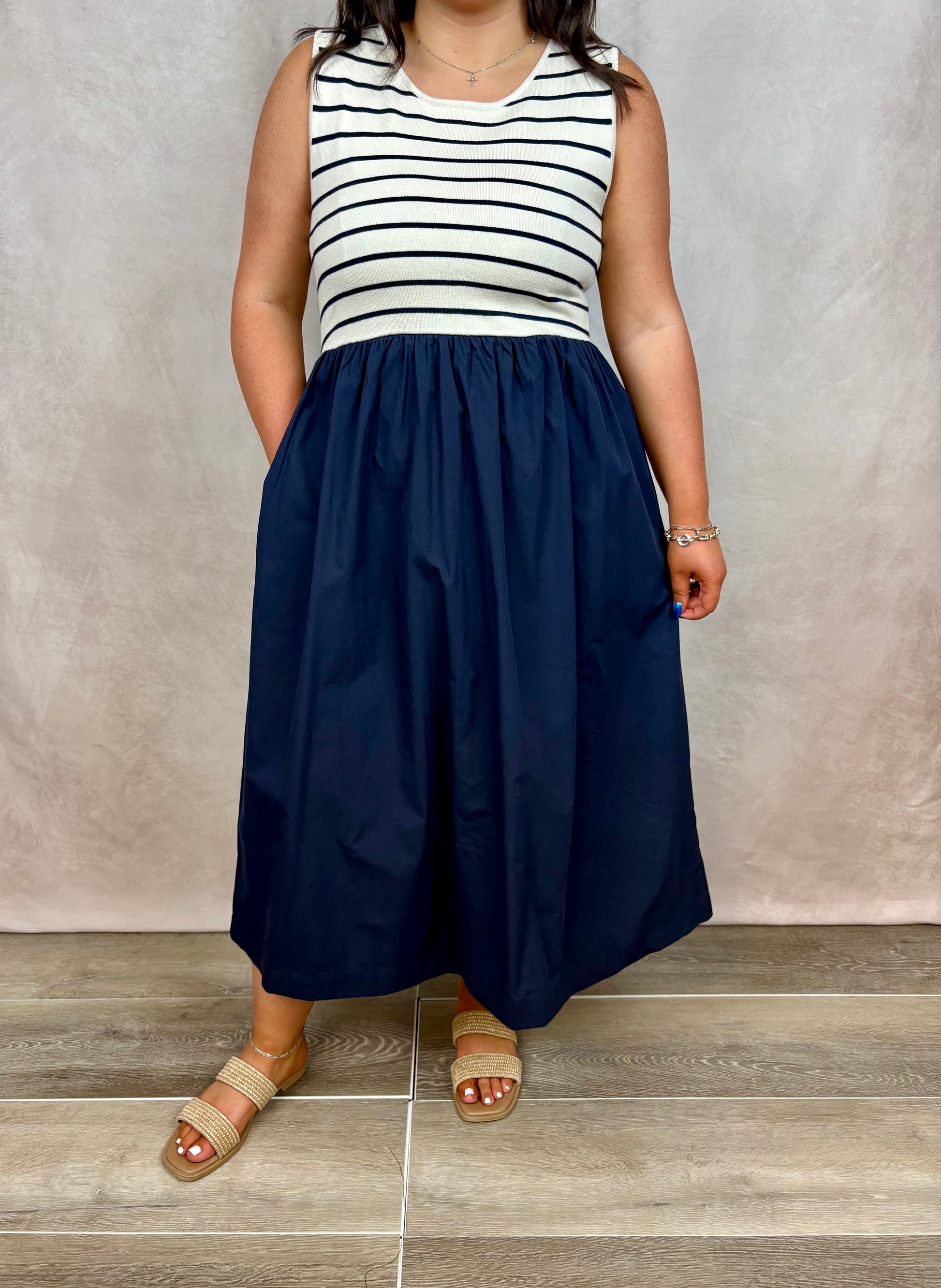 The Seaside Stripes Midi