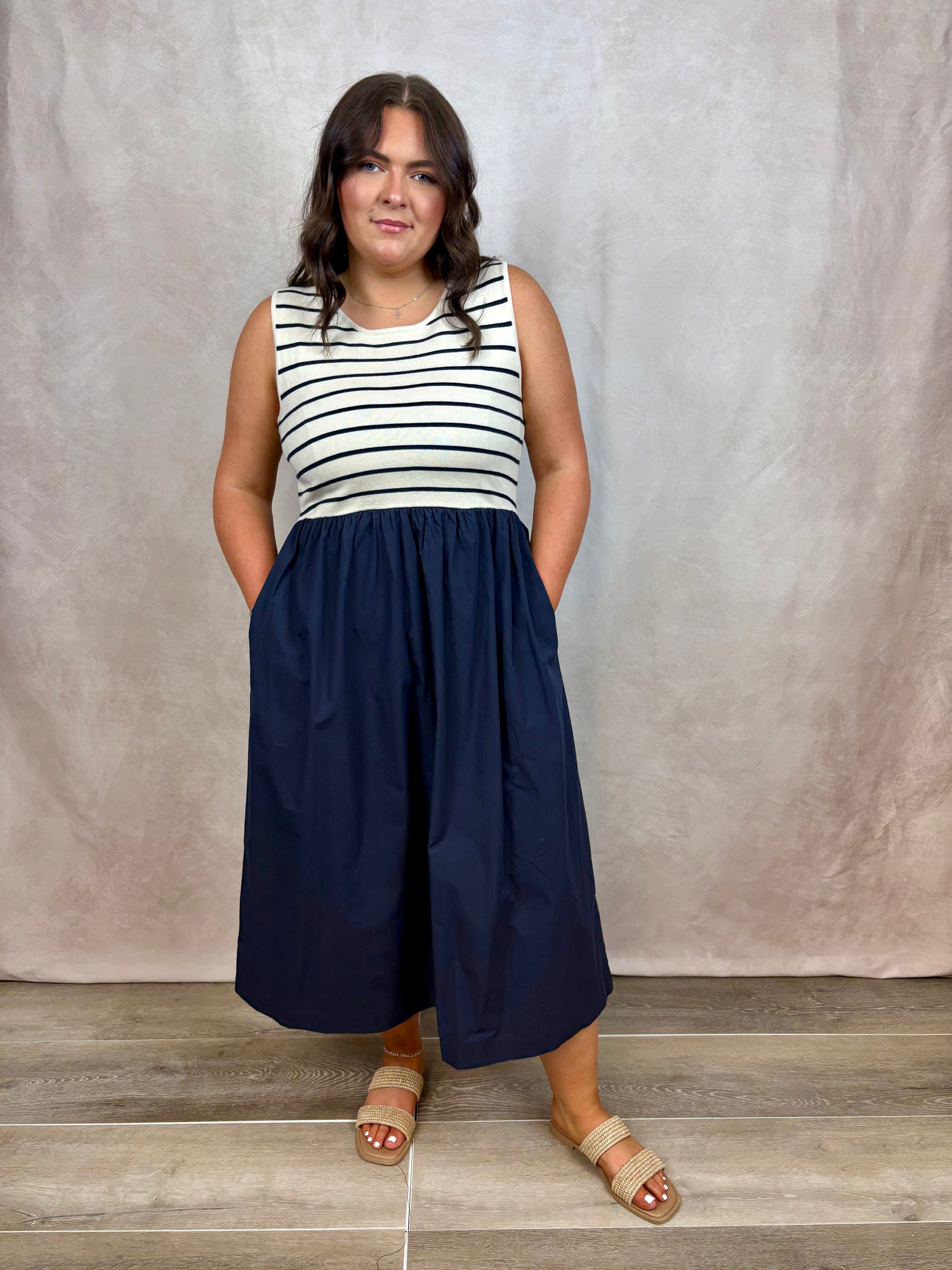 The Seaside Stripes Midi