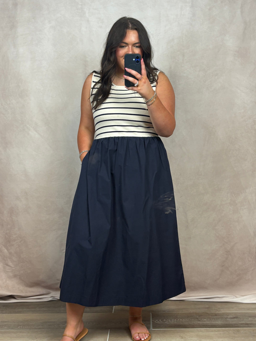 The Seaside Stripes Midi