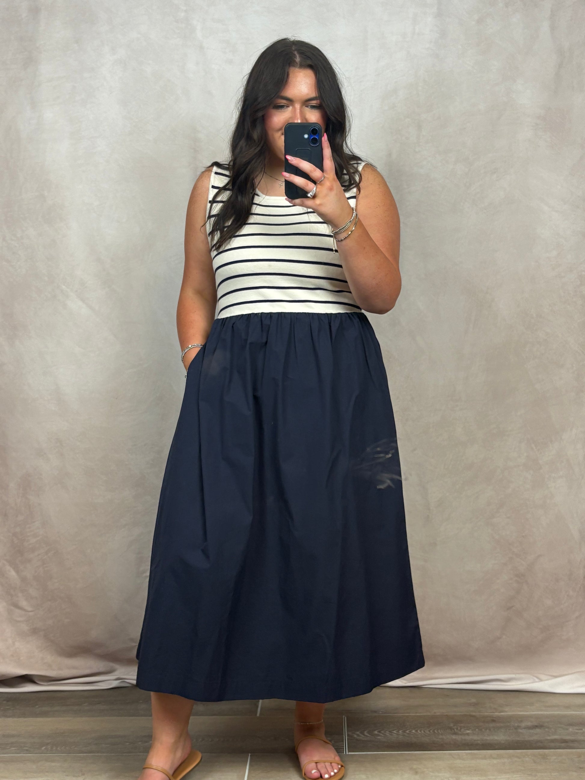 The Seaside Stripes Midi